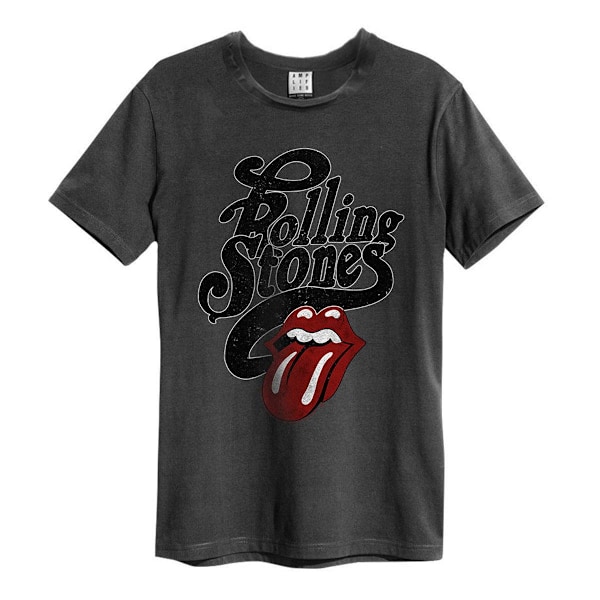 Amplified Unisex Adult Licked The Rolling Stones T-Shirt XXL Ch Charcoal XXL