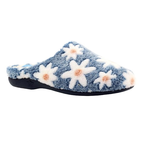 Lunar Dam/Dam Plumeria Mule Tofflor 7 UK Blå Blue 7 UK