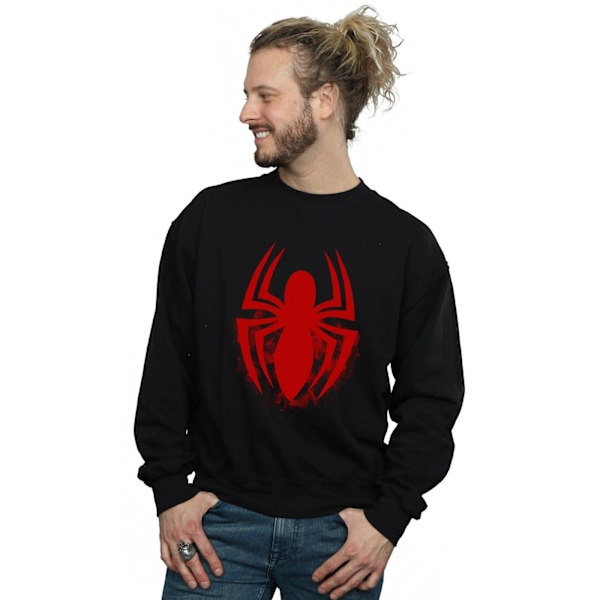 Spider-Man Emblem Logo Sweatshirt M Svart Black M