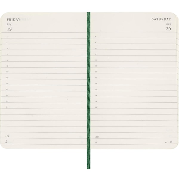 Moleskine 12M Daily L Planner One Size Myrtle Green Myrtle Green One Size
