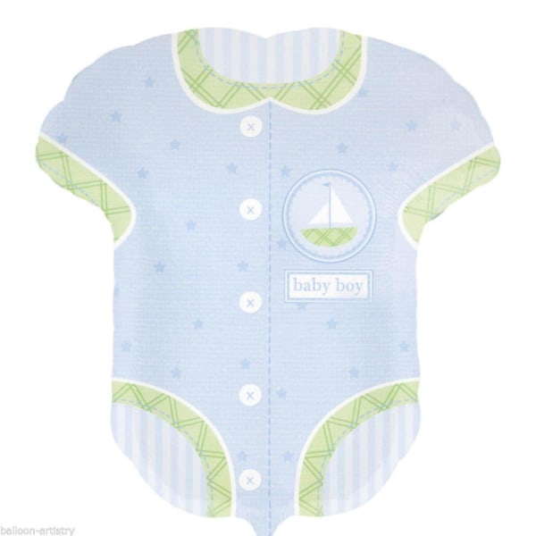 Amscan Baby Boy Baby Folieballong One Size Blå Blue One Size
