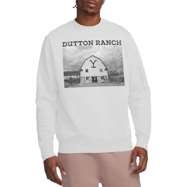 Yellowstone Unisex Vuxen Dutton Barn Sweatshirt M Vit White M
