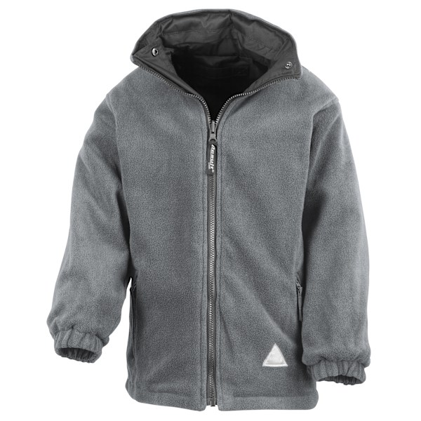 Result Barn/Barn Reversible Storm Stuff Anti Pilling Fleec Black/Grey 11/12