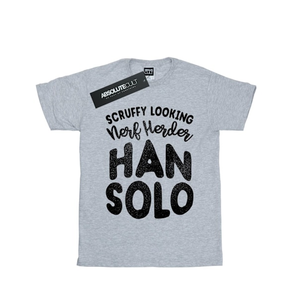 Star Wars Boys Han Solo Legends Tribute T-Shirt 5-6 år Sport Sports Grey 5-6 Years