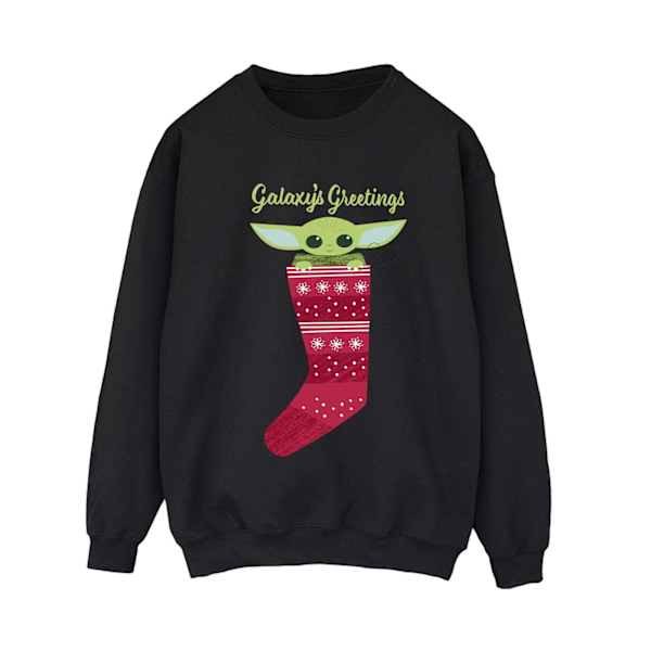 Star Wars The Mandalorian Dam/Damer The Kid Xmas Sock Sweat Black M