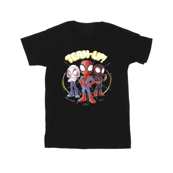 Marvel Boys Spidey And His Amazing Friends Sketch T-Shirt 3-4 Y Black 3-4 Years