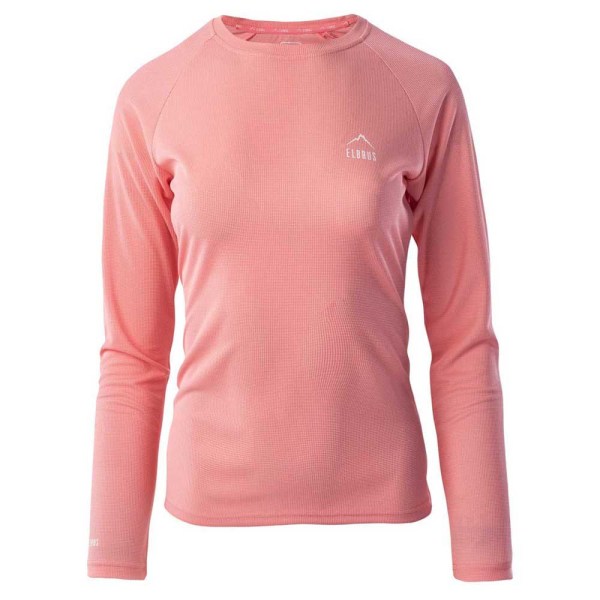 Elbrus Dam/Dam Almar Logotyp Långärmad T-shirt XL Flaming Flamingo Pink XL