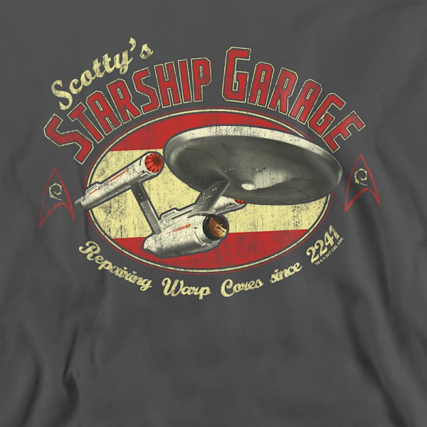 Star Trek Unisex Vuxen Scotty´s Garage Sweatshirt L Charcoal Charcoal L