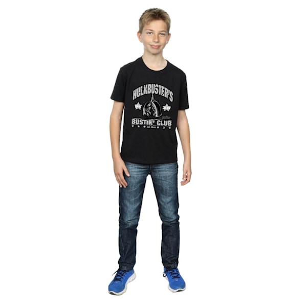 Marvel Boys Iron Man Hulkbuster´s Bustin´ Club T-shirt 9-11 år Black 9-11 Years