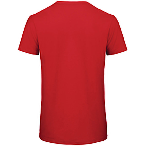 B&C Herr Favourite Organic Cotton Crew T-Shirt 2XL Röd Red 2XL