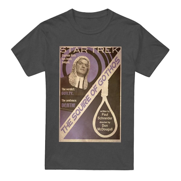 Star Trek Unisex Vuxen The Original Series Avsnitt 17 T-Shirt 3 Charcoal 3XL