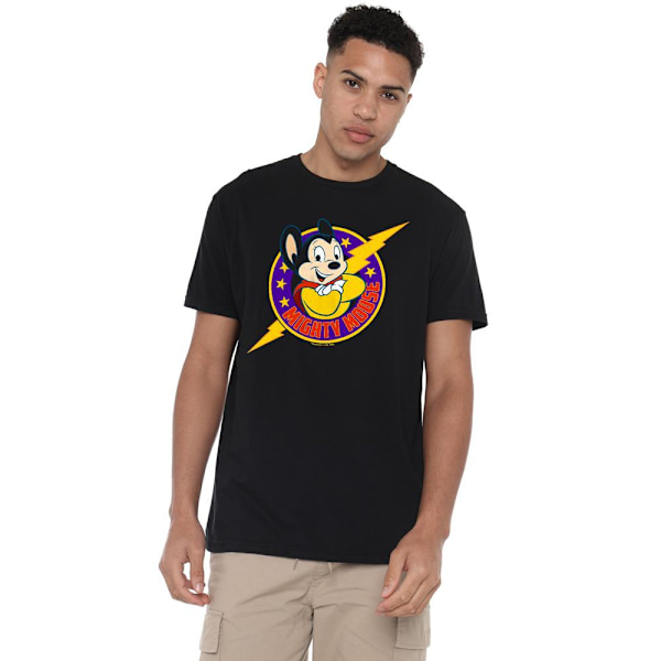 Mighty Mouse Herr Mighty Hero T-Shirt M Svart Black M
