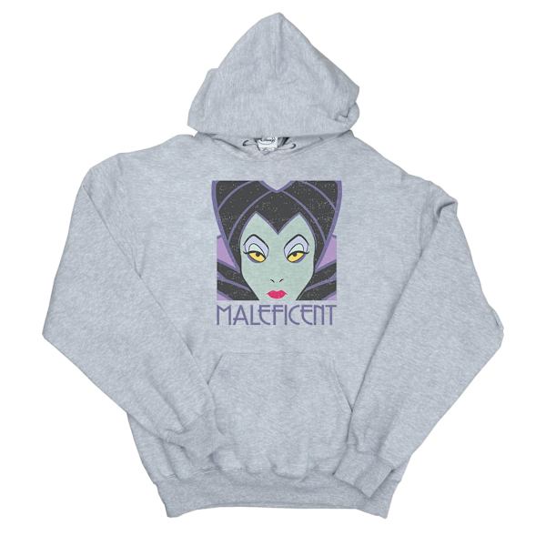 Disney Herr Maleficent Cropped Head Hoodie M Sports Grey Sports Grey M
