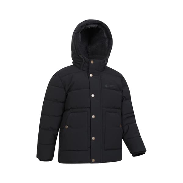 Mountain Warehouse Manta Borgfodrad Jacka för Barn 5-6 År Black 5-6 Years