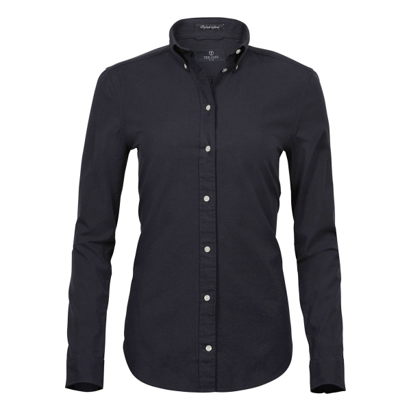 Tee Jays Dam/Dam Perfekt långärmad Oxfordskjorta L Svart Black L