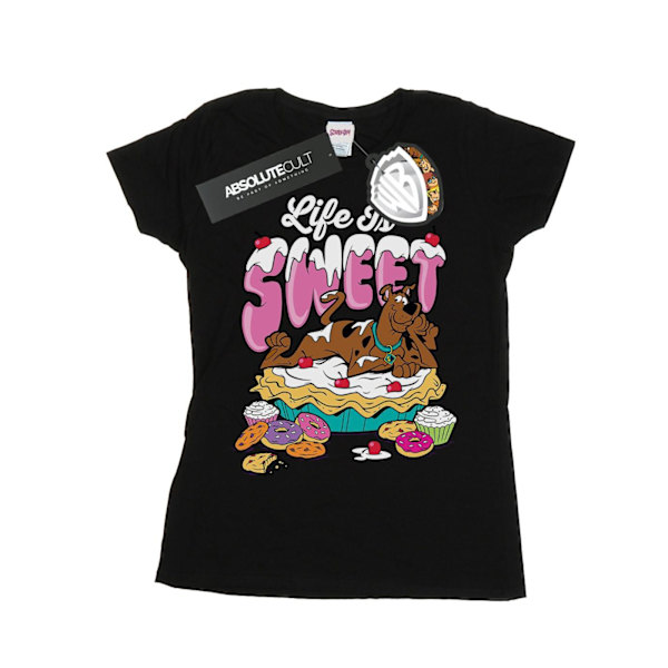 Scooby Doo Dam/Kvinnor Livet Är Sött Bomull T-Shirt M Svart Black M