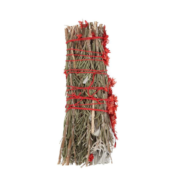 Something Different Ritual Rosemary Röd Jaspis Smudge Stick Wan Red/Brown One Size
