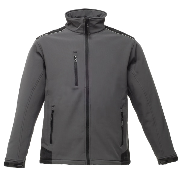 Regatta Sandstorm slitstarkt arbetskläder Softshell-jacka för män (vattenavvisande) Navy/Black L