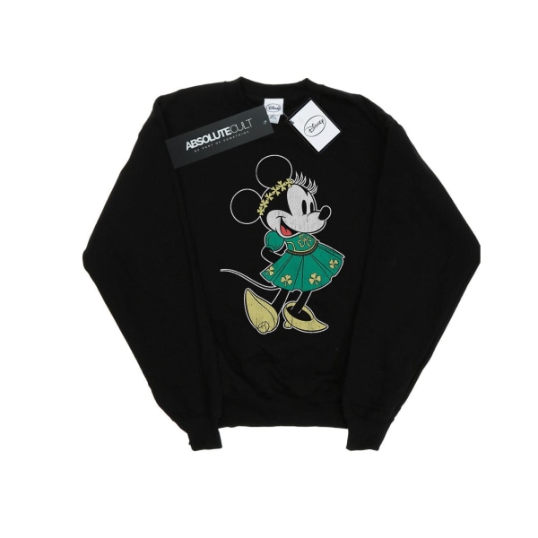 Disney Dam/Kvinnor Minnie Mouse St Patrick´s Day Kostym Sweatshirt L Svart Black L