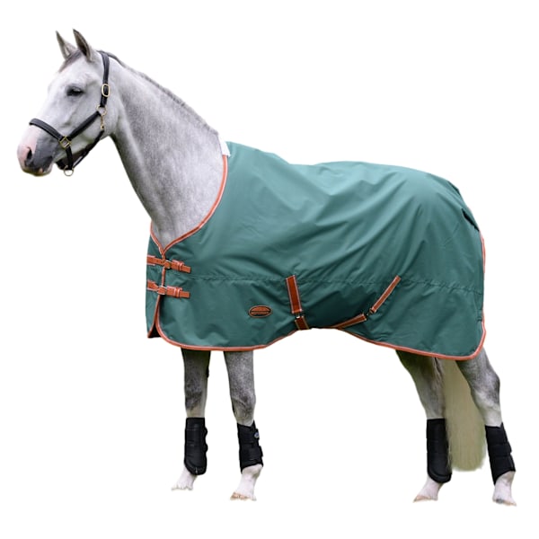 Weatherbeeta Comfitec Tyro Standard-Neck Midweight Hästtäcke Green/Burnt Orange/White 7´ 3