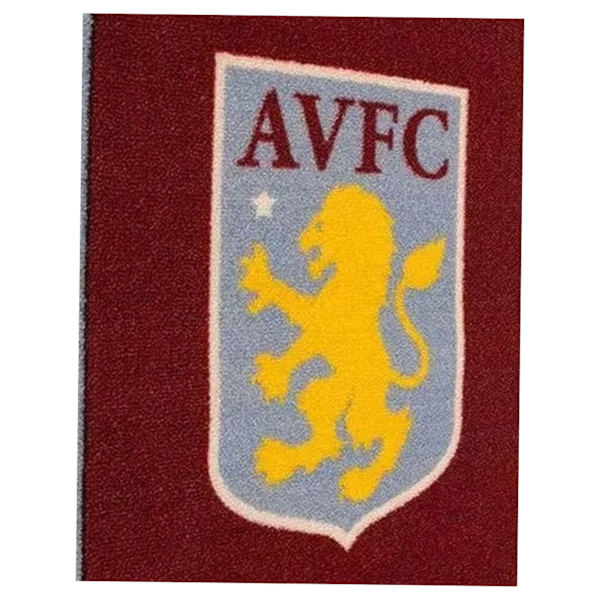 Aston Villa FC Crest Area Rug One Size Claret Red/Sky Blue Claret Red/Sky Blue One Size