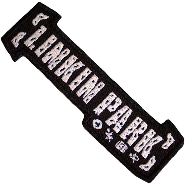 Linkin Park Vävd Bracket-Logotyp Strykjärnslapp En Storlek Svart/Vit Black/White One Size