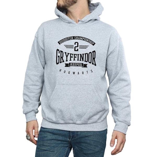 Harry Potter Herr Gryffindor Keeper Hoodie M Sports Grey Sports Grey M