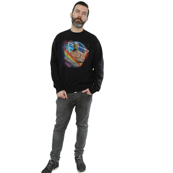 Marvel Herr Guardians Of The Galaxy Neon Drax Sweatshirt M Svart Black M