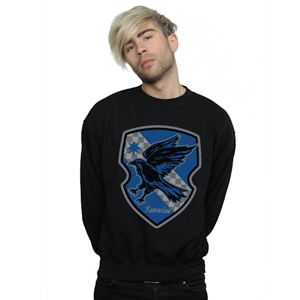 Harry Potter Herr Ravenclaw Crest Flat Sweatshirt S Svart Black S