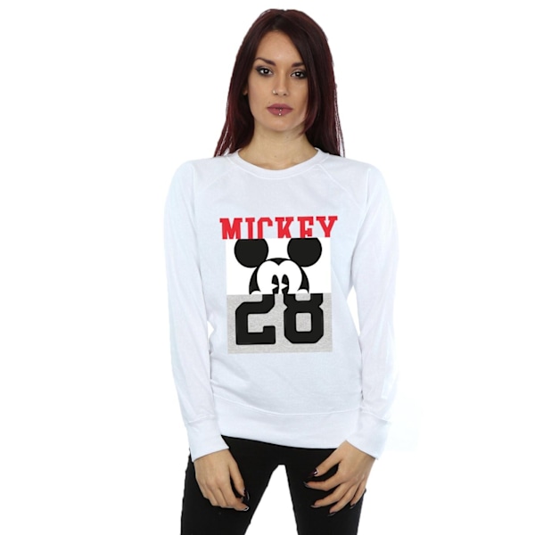 Disney Dam/Kvinnor Mickey Mouse Notorious Split Sweatshirt S White S