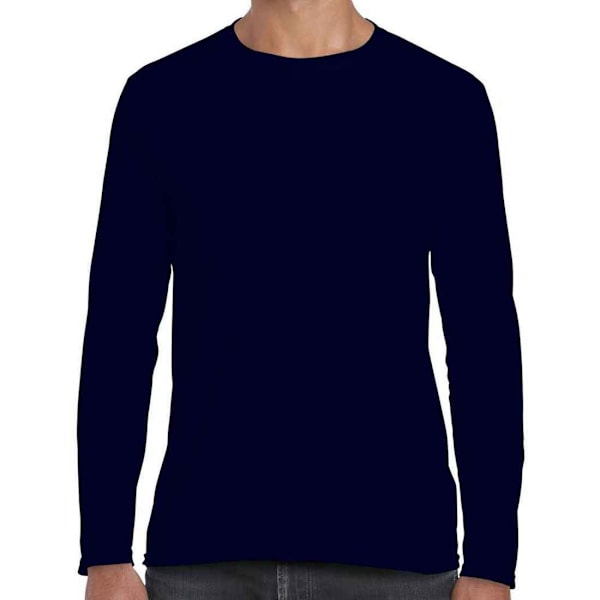 Gildan Unisex Vuxen Softstyle Långärmad T-shirt L Marinblå Navy L