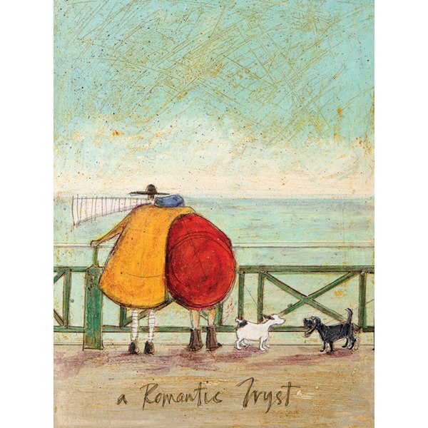 Sam Toft En Romantisk Träff Träplakett One Size Flerfärgad Multicoloured One Size