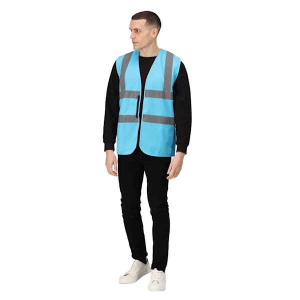 Regatta Unisex Adult Pro Identity Hi-Vis Vest M Sky Blue Sky Blue M