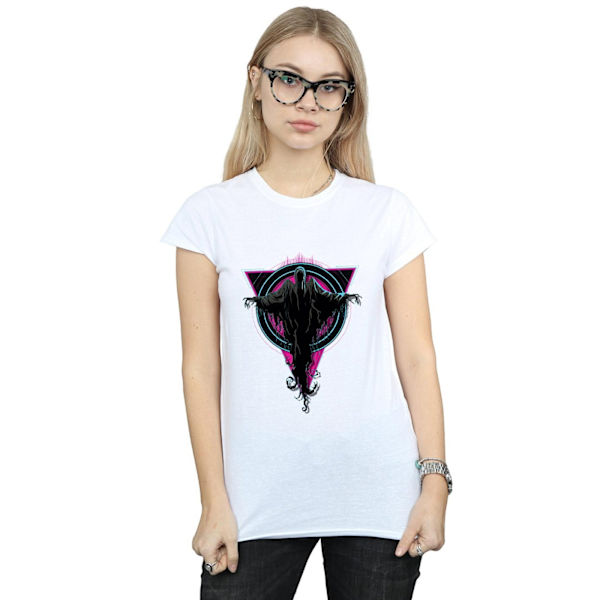Harry Potter Dam T-shirt i neon för kvinnor/damer i bomull, storlek M, vit White M