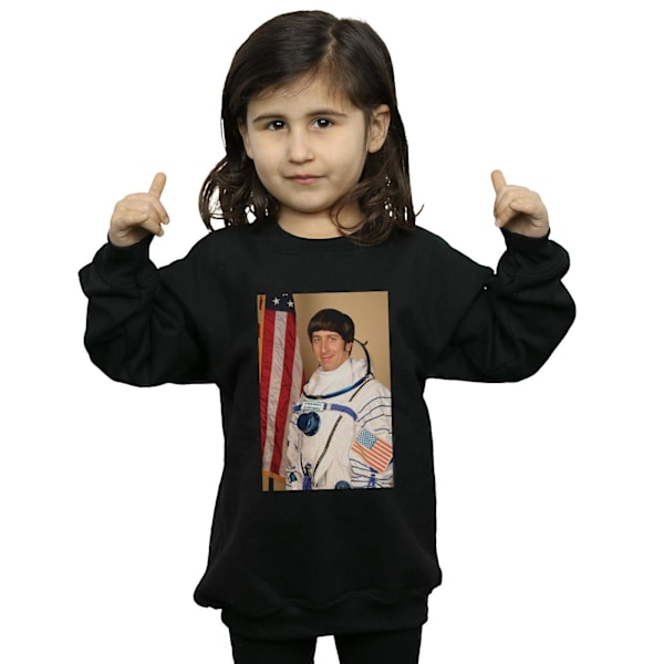 The Big Bang Theory Girls Howard Wolowitz Rocket Man Sweatshirt Black 7-8 Years