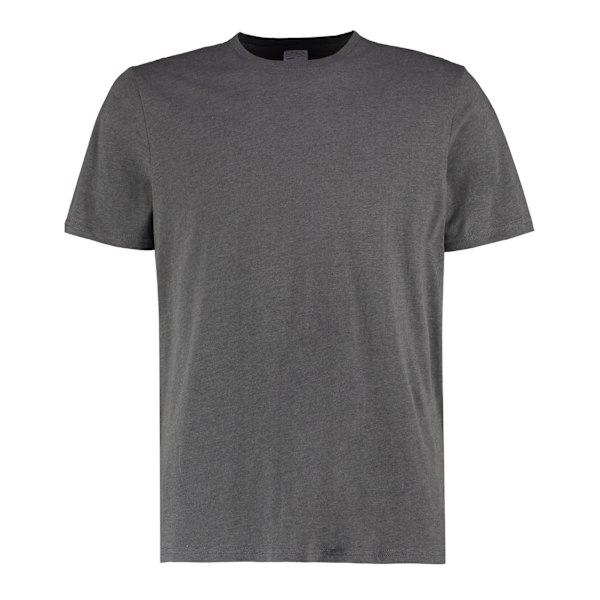 Kustom Kit Herr T-shirt i bomull M Mörkgråmelerad Dark Grey Marl M