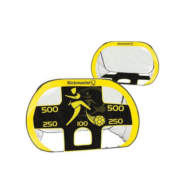 MV Sports Kickmaster 2 i 1 fotbollsmålset (paket med 8) en storlek Yellow/Black One Size
