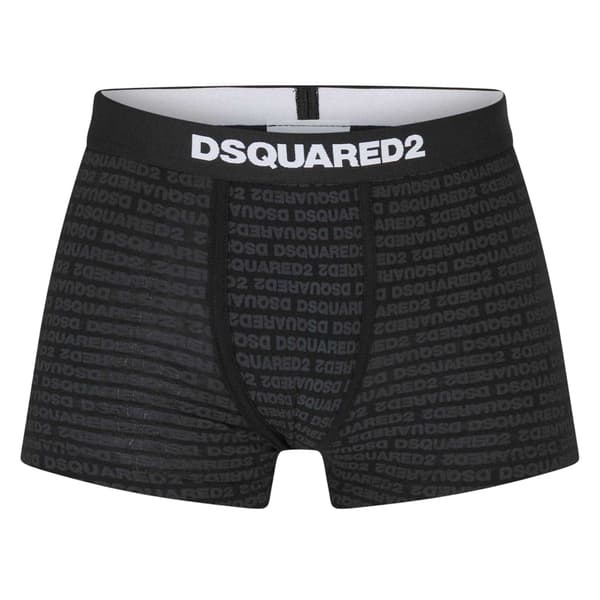 DSquared2 Boxertrosor med logotyp för män M Svart Black M