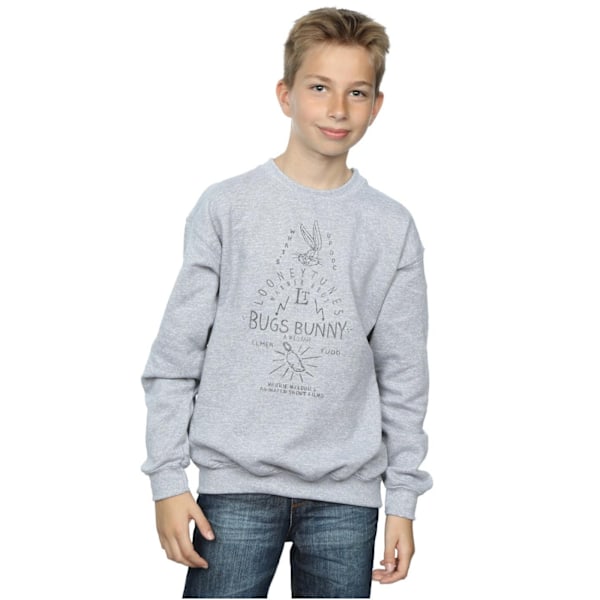 Looney Tunes Boys Bugs Bunny A Wild Hare Sweatshirt 9-11 år Sports Grey 9-11 Years