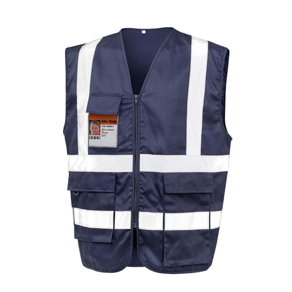 SAFE-GUARD by Result Unisex Vuxen Säkerhetsväst L Marinblå Navy L