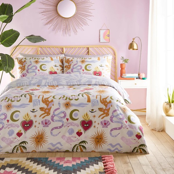 Furn Alchemy Abstrakt Påslakanset King Flerfärgad Multicoloured King