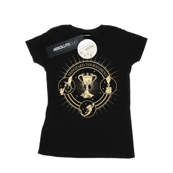 Harry Potter Dam/Dam Triwizard Seal Bomull T-shirt S Svart Black S