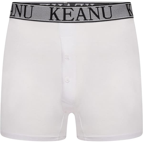 Keanu Herr Enfärgade Boxershorts (12-pack) S Vit White S