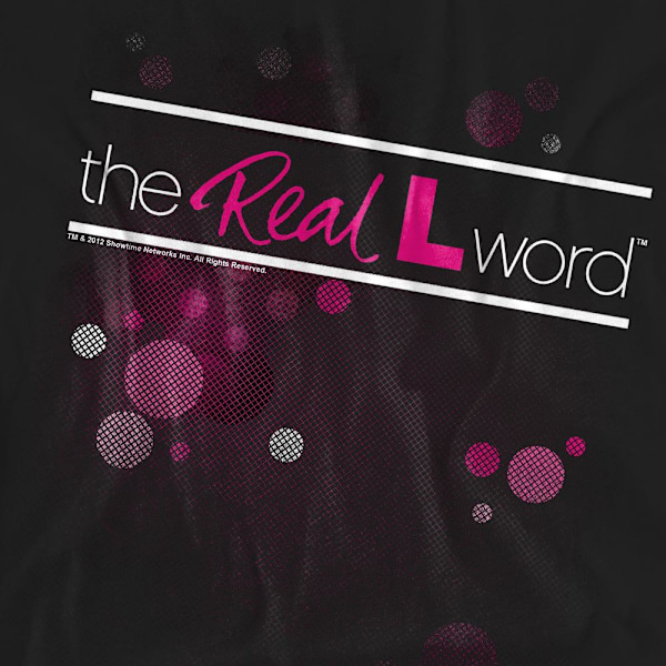 The Real L Word Unisex Vuxen Flashy Logotyp T-Shirt XL Svart Black XL