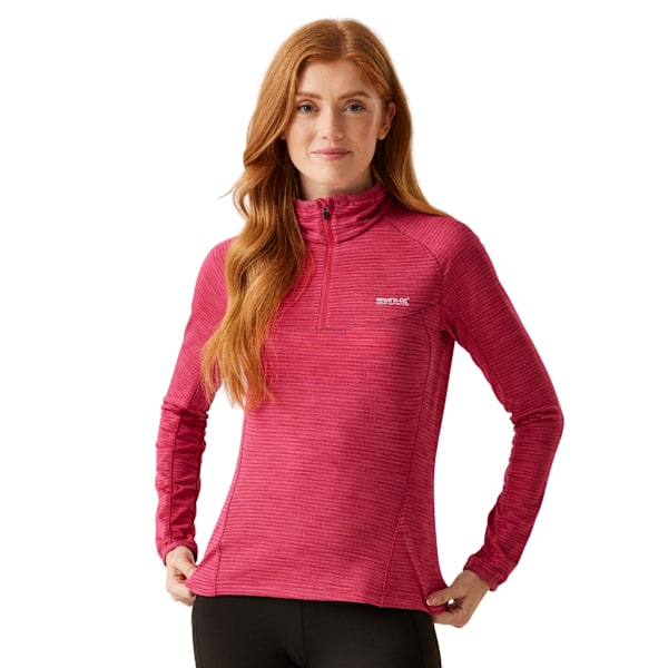 Regatta Yonder II Halvzippade Fleece-Topp för Kvinnor/Dam Storlek 22 UK Deep Deep Pink 22 UK