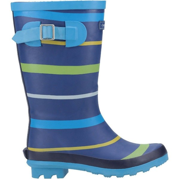 Cotswold Boys Stripe Wellington Boot 1 UK Blå/Grön/Gul Blue/Green/Yellow 1 UK