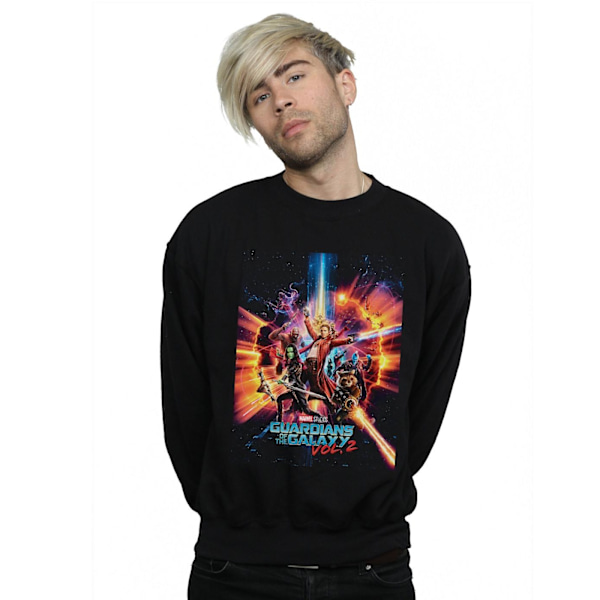 Marvel Studios Herr Guardians Of The Galaxy Vol. 2 Poster Sweatshirt Black 5XL