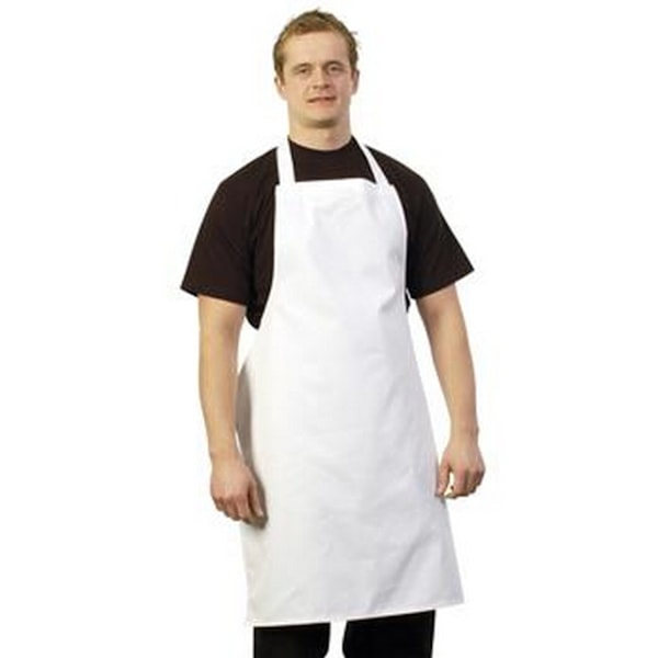 BonChef hel längd förkläde en storlek vit White One Size