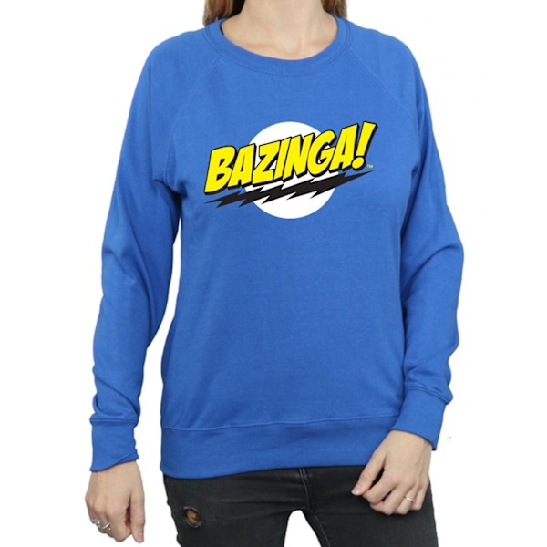 The Big Bang Theory Dam/Damer Sheldon Bazinga Sweatshirt XL Royal Blue XL