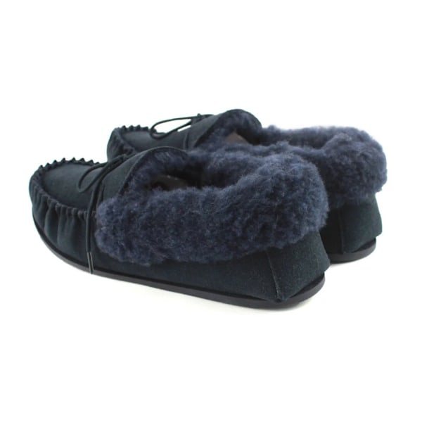 Eastern Counties Läder Dam/Dam Willow Mockasiner 8 Navy 8 UK
